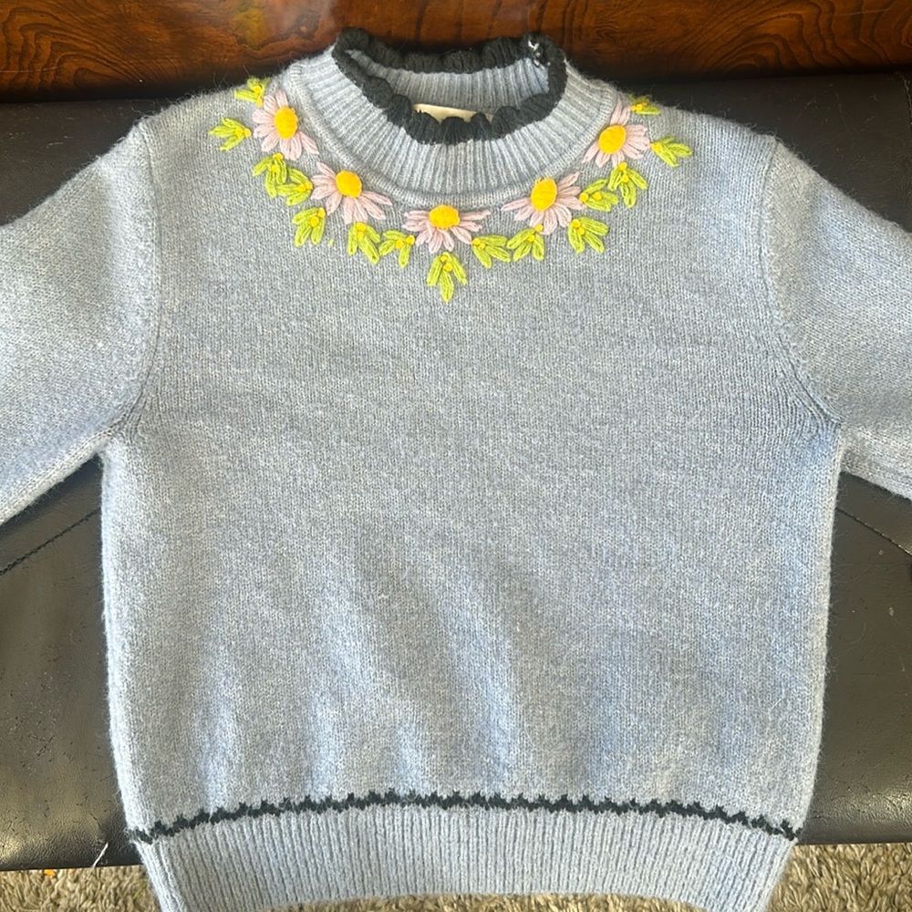 Zara sweater with sweet neckline detail